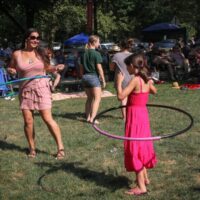 Hooping it up at the 2018 Bluegrass On The Grass festival - photo by Frank Baker