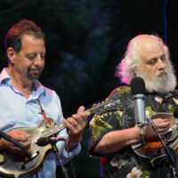 Mike Marshall and David Grisman at RockyGrass 2018 - photo by Kevin Slick
