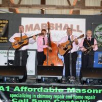 Larry Efaw at the 2018 Marshall Bluegrass Festival - photo © Bill Warren