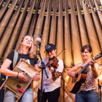 Della Mae at the 2018 Grey Fox Bluegrass Festival - photo © Tara Linhardt