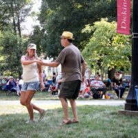 Dancing it up at the 2018 Bluegrass On The Grass festival - photo by Frank Baker