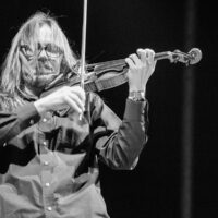 Nicky Sanders with Steep Canyon Rangers at the 2018 Grey Fox Bluegrass Festival - photo © Tara Linhardt