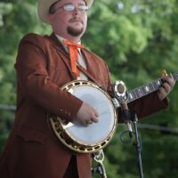 Jereme Brown with Po' Ramblin' Boys at the 2018 Remington Ryde Bluegrass Festival - photo by Frank Baker
