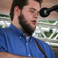 Jake Burrows with The Kevin Prater Band at the 2018 Remington Ryde Bluegrass Festival - photo by Frank Baker