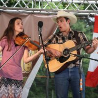 Autumn and Canyon Moore at the 2018 Remington Ryde Bluegrass Festival - photo by Frank Baker