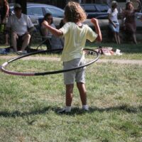 Hooping it up at the 2018 Bluegrass On The Grass festival - photo by Frank Baker