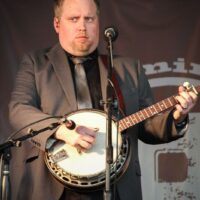 Keith McKinnon with IIIrd Tyme Out at the 2018 Remington Ryde Bluegrass Festival - photo by Frank Baker