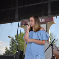 Mikaya Taylor sings at the Military Freedom Festival in Nicolasville, KY (June 9, 2018)