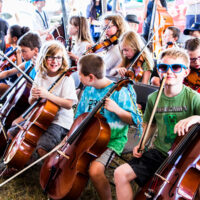 Kids Academy at the 2018 Grey Fox Bluegrass Festival - photo © Tara Linhardt