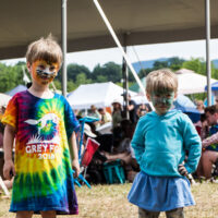 Young fan enjoying the day at the 2018 Grey Fox Bluegrass Festival - photo © Tara Linhardt