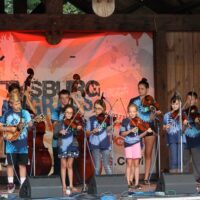 Kid's Academy at the August 2018 Gettysburg Bluegrass Festival - photo by Frank Baker