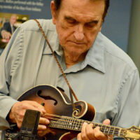 Bobby performs at the 2018 Bobby Osborne Mandolin Roundup - photo by Terry Vaught