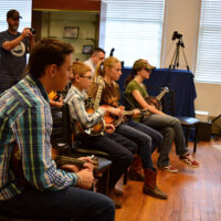 Students in rapt attention at the 2018 Bobby Osborne Mandolin Roundup - photo by Terry Vaught