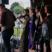 Trinity River Band at the August 2018 Gettysburg Bluegrass Festival - photo by Frank Baker