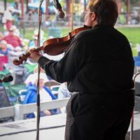 Michael Cleveland at the August 2018 Gettysburg Bluegrass Festival - photo by Frank Baker