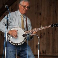 Billy Lee Cox with Remington Ryde at the August 2018 Gettysburg Bluegrass Festival - photo by Frank Baker 