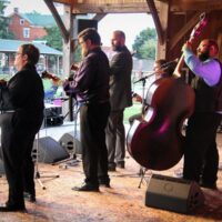 Michael Cleveland & Flamekeeper at the August 2018 Gettysburg Bluegrass Festival - photo by Frank Baker