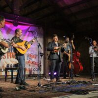 The Travelin' McCourys at the August 2018 Gettysburg Bluegrass Festival - photo by Frank Baker