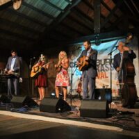Rhonda Vincent & The Rage at the August 2018 Gettysburg Bluegrass Festival - photo by Frank Baker
