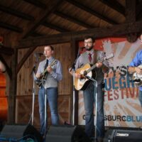 The Mosley Brothers at the August 2018 Gettysburg Bluegrass Festival - photo by Frank Baker