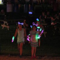 All lit up for a late night stroll at the August 2018 Gettysburg Bluegrass Festival - photo by Frank Baker