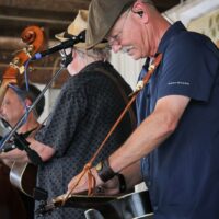 Fred Travers with Seldom Scene at the 2018 Delaware Valley Bluegrass Festival - photo by Frank Baker