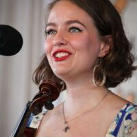 Hulda Quebe at the 2018 Delaware Valley Bluegrass Festival - photo by Frank Baker