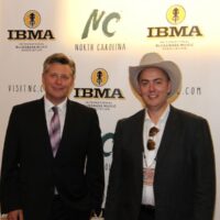 Eric and Leigh Gibson on the red carpet at the 2018 IBMA Awards - photo © Frank Baker