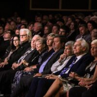 The Skaggs, Williams, and McCoury families at the 2018 International Bluegrass Music Awards - photo © Frank Baker