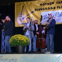Chris Sexton joins Mike Mitchell Band at the 2018 Nothin' Fancy Bluegrass Festival - photo © Bill Warren