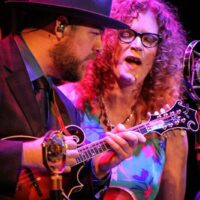 Nate Lee and Becky Buller at the 2018 International Bluegrass Music Awards - photo © Frank Baker