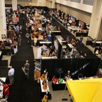 Exhibit hall at the 2018 Wold of Bluegrass (9/26/18) - photo by Frank Baker
