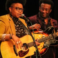 Amythyst Kiah and Thomas Rhyant at the 2018 Shout & Shine concert (9/24/18) - photo © Frank Baker