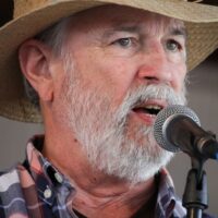 MC Bill Foster at the 2018 Delaware Valley Bluegrass Festival - photo by Frank Baker