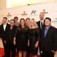 Rhonda Vincent and friends on the red carpet at the 2018 IBMA Awards - photo © Frank Baker
