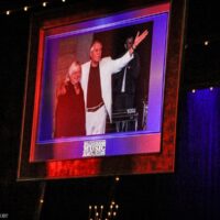 Tom T and Dixie Hall are inducted into the Bluegrass Hall of Fame at the 2018 International Bluegrass Music Awards - photo © Frank Baker