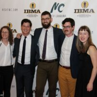 Mile Twelve on the red carpet at the 2018 IBMA Awards - photo © Frank Baker