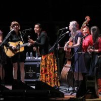 Rhiannon Giddens and Gillian Welch with First Ladies of Bluegrass at Wide Open Bluegrass 2018 - photo © Frank Baker