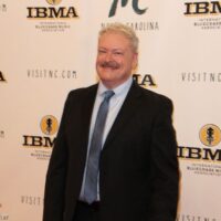 Tim Stafford on the red carpet at the 2018 IBMA Awards - photo © Frank Baker