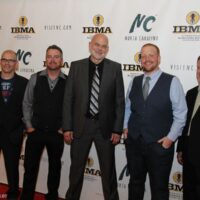 Lonesome River Band on the red carpet at the 2018 IBMA Awards - photo © Frank Baker