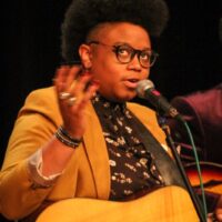 Amythyst Kiah at the 2018 Shout & Shine concert (9/24/18) - photo © Frank Baker