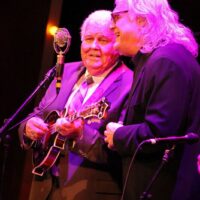 Paul Williams with Ricky Skaggs at the 2018 International Bluegrass Music Awards - photo © Frank Baker