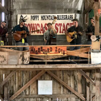Showcase stage at the 2018 Poppy Mountain Bluegrass Festival - photo by Jada Clark