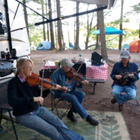 Ca,pground jam at the 2018 Thomas Point Beach Bluegrass Festival - photo by Dale Cahill