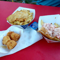 Maine seafood on offer at the 2018 Thomas Point Beach Bluegrass Festival - photo by Dale Cahill