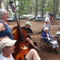 Campground jam at the 2018 Thomas Point Beach Bluegrass Festival - photo by Dale Cahill