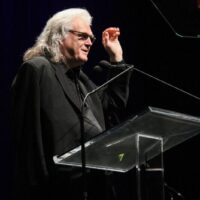 Ricky Skaggs as he is inducted into the Bluegrass Hall of Fame at the 2018 International Bluegrass Music Awards - photo © Frank Baker