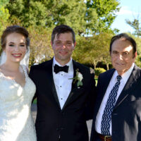 Lauren Price Napier, Scott Napier, and Bobby Osborne at Scott and Lauren's wedding