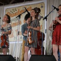 The Quebe Sisters at the 2018 Delaware Valley Bluegrass Festival - photo by Frank Baker