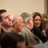 IBMA members at Town Hall Meeting at World of Bluegrass 2018 - photo © Frank Baker